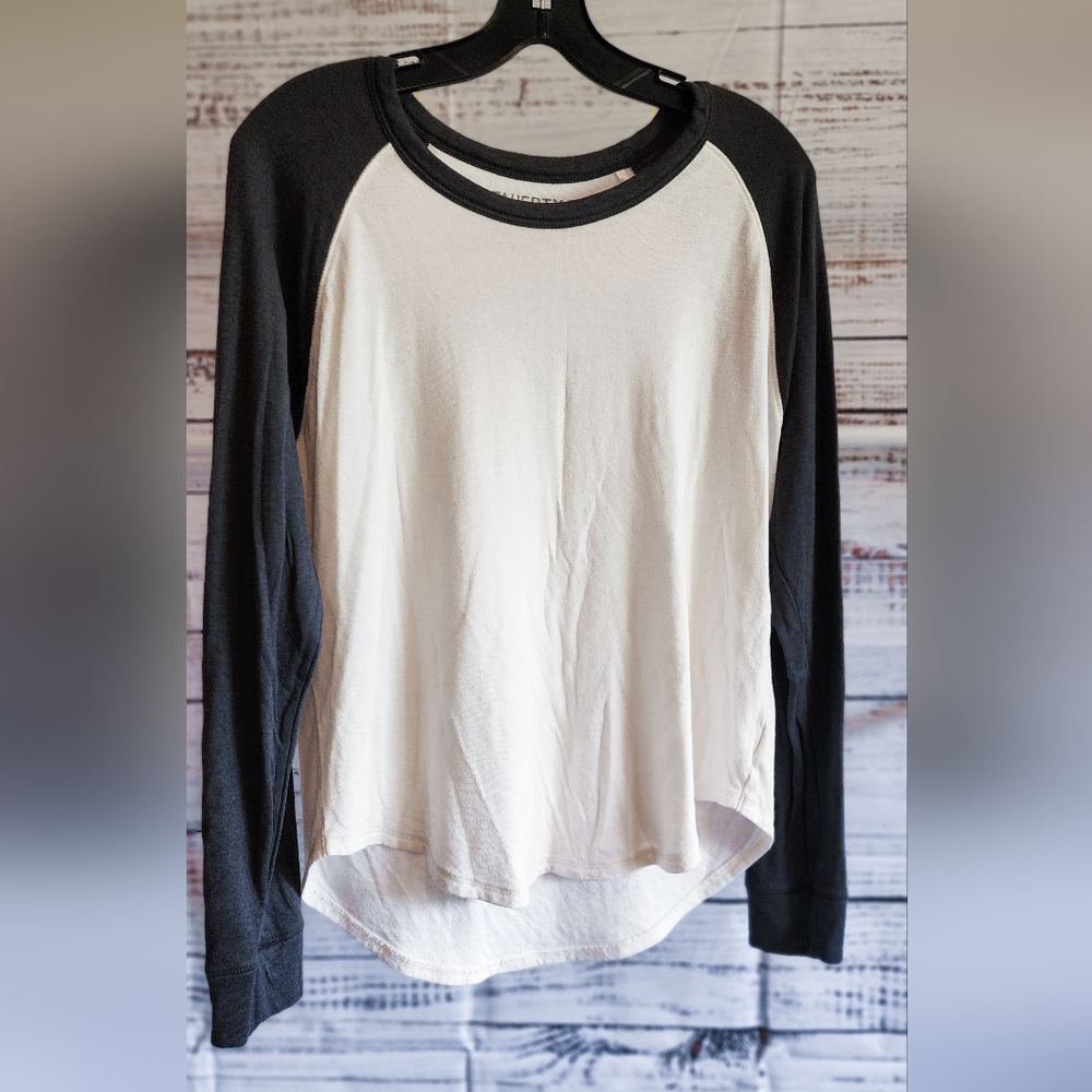 Faherty Cloud Cotton Long Sleeve Baseball Tee